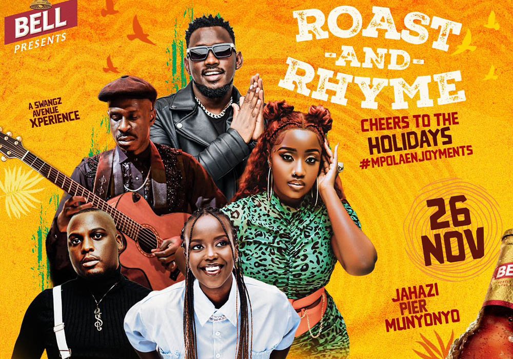 This Sunday's Roast and Rhyme Event at Munyonyo will feature performers such as Lydia Jazmine and many more.